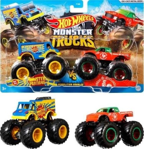 Hot Wheels Monster Trucks Pojazd 1:64 2-pak (8szt)