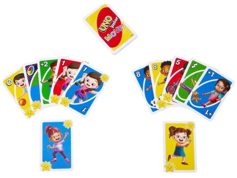 Karty do gry UNO Junior Move Gra karciana dla dzieci GR0776