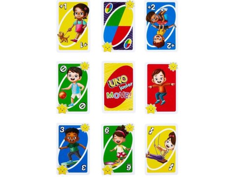 Karty do gry UNO Junior Move Gra karciana dla dzieci GR0776