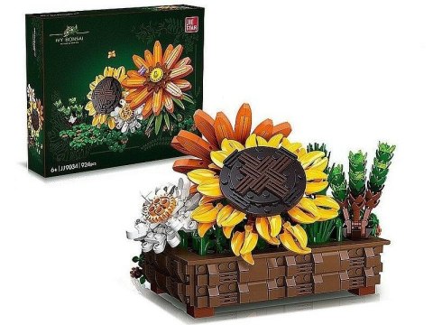 Klocki - słonecznik w koszu