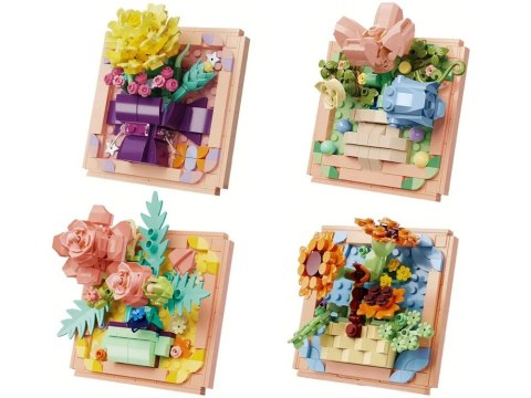 Klocki techniczne SERIA: Oddech wiosny - KWIATY W RAMCE ponad 200ele ZA5815