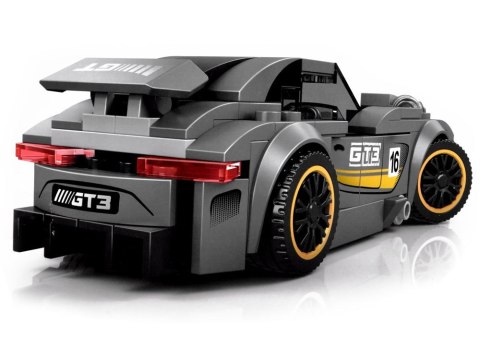 Klocki techniczne Sportowe auto SREBRNE 174-elementy + naklejki ZA4287