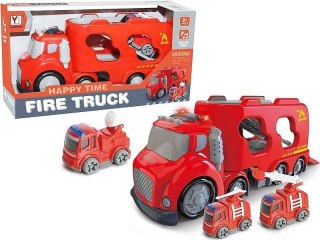 Kontener straży pożarnej z autkiem