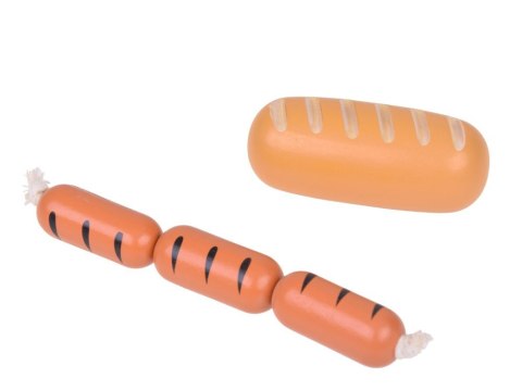 Koszyk z Pieczywem Chleb drewniane jedzenie spożywcze 11ele ZA5383