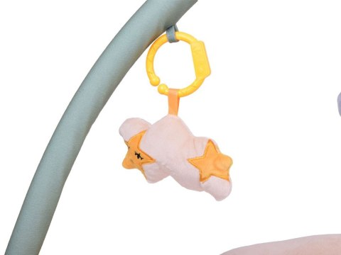 Miękka mata edukacyjna z pałąkiem CHMURKA w stonowanych kolorach ZA5590