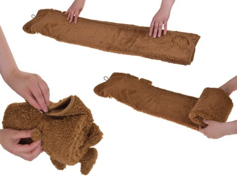 Miękki kocyk - przytulanka 2w1 MAŁPKA w kolorze mokka mouse ZA0724