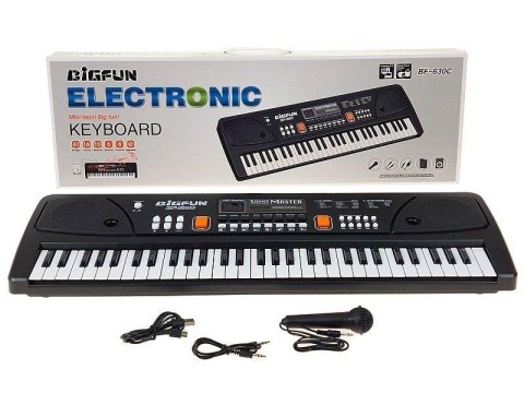 Organki 61 klawiszy z mikrofonem ładowarka USB