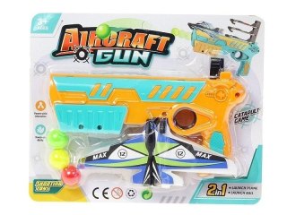 Pistolet na piłeczki piankowe z wyrzutnią samolot.