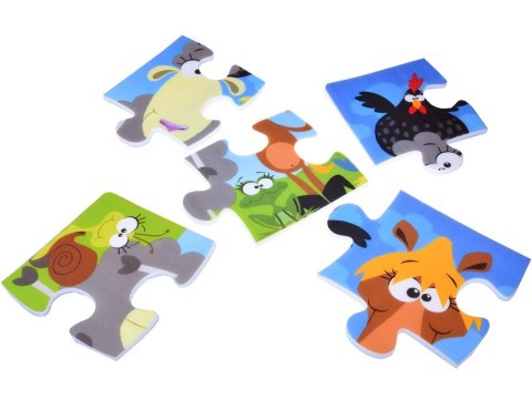 Puzzle piankowe ZWIERZĘTA Kolorowa mata dla niemowląt 90x90cm ZA3151