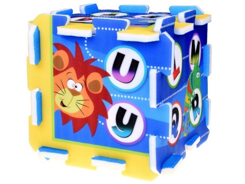Puzzle piankowe - edukacyjna mata dla dzieci ALFABET dżungla 93x93cm ZA3148