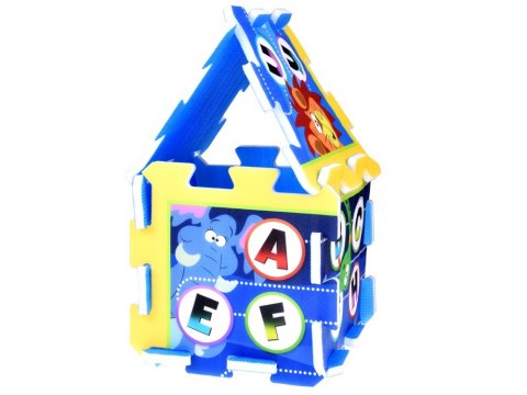Puzzle piankowe - edukacyjna mata dla dzieci ALFABET dżungla 93x93cm ZA3148