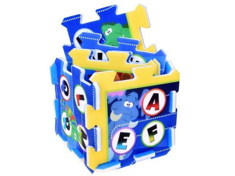 Puzzle piankowe - edukacyjna mata dla dzieci ALFABET dżungla 93x93cm ZA3148