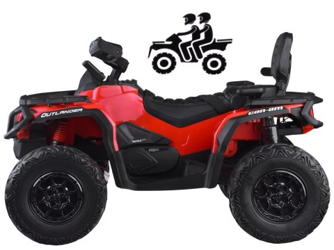 Quad na akumulator dla dzieci 2 osob CAN-AM OUTLANDER 4x4 Panel LED PA0326