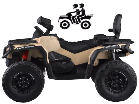 Quad na akumulator dla dzieci 2 osob CAN-AM OUTLANDER 4x4 Panel LED PA0326