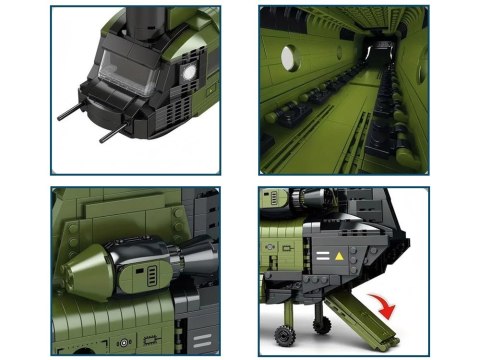 Reobrix Licencjonowane Klocki Helikopter CH-47 Chinook 1458 ele ZA5802