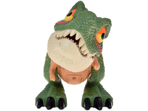 Ruchomy DINOZAUR Tyranozaur Rex Dźwięk + światło ZIELONY ZA5589