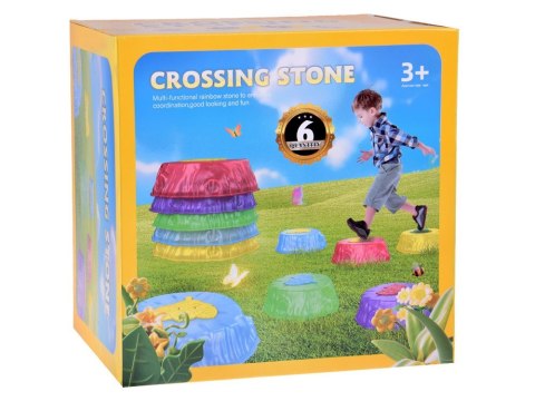 Świecąca ścieżka sensoryczna - kamienie do treningu równowagi 6 szt. SP0828