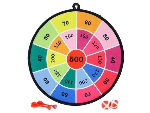 Tarcza na rzep z piłeczkami i rzutkami