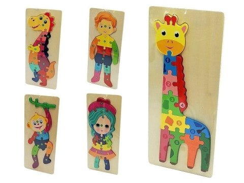 Układanka drewniana MIX