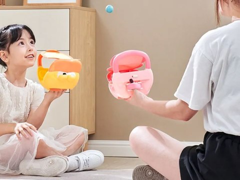 Zestaw sportowy - gra zręcznościowa Wyrzutnia FLAMING + 4 piłki ZA5604