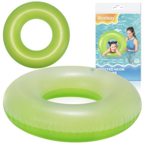 Bestway Dmuchane koło do pływania ZIELONE 76cm 36024