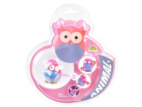 Kolorowy brelok do kluczy SOWA - Zawieszka z światło + dźwięk ZA3528