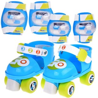 Zestaw wrotki + ochraniacze na łokcie i kolana dla dzieci R. 23-27cm SP0858