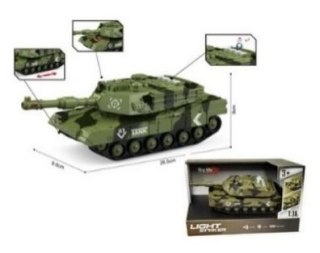 Czołg światło dźwięk 1:16 28,5x13x17,5cm