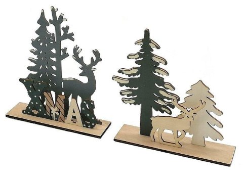 Dekoracja świąteczna drewniana MIX