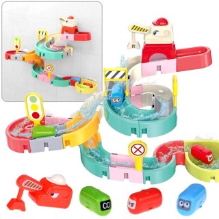 Zabawka do kąpieli zjeżdżalnia tor dla autek do wody 37ele ZA5926