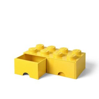 LEGO(R) pojemnik klocek z szufladami ósemka żółty