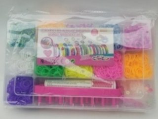 Zestaw kolorowych gumek na bransoletki ok 4500szt