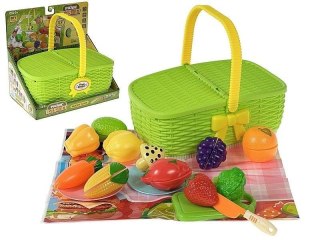 Zestaw piknikowy w koszyku