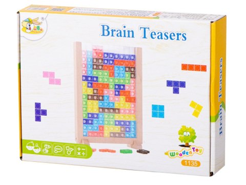 GRA LOGICZNA UKŁADANKA TETRIS STOJĄCY