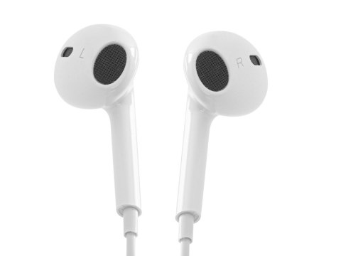 L-BRNO SŁUCHAWKI DOUSZNE PRZEWODOWE LIGHTNING BIAŁE BLUETOOTH